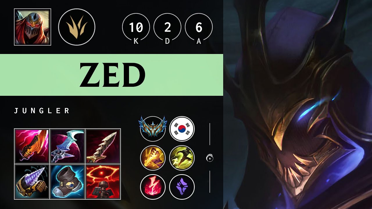 Zed Jungle vs Elise - KR Challenger Patch 25.04