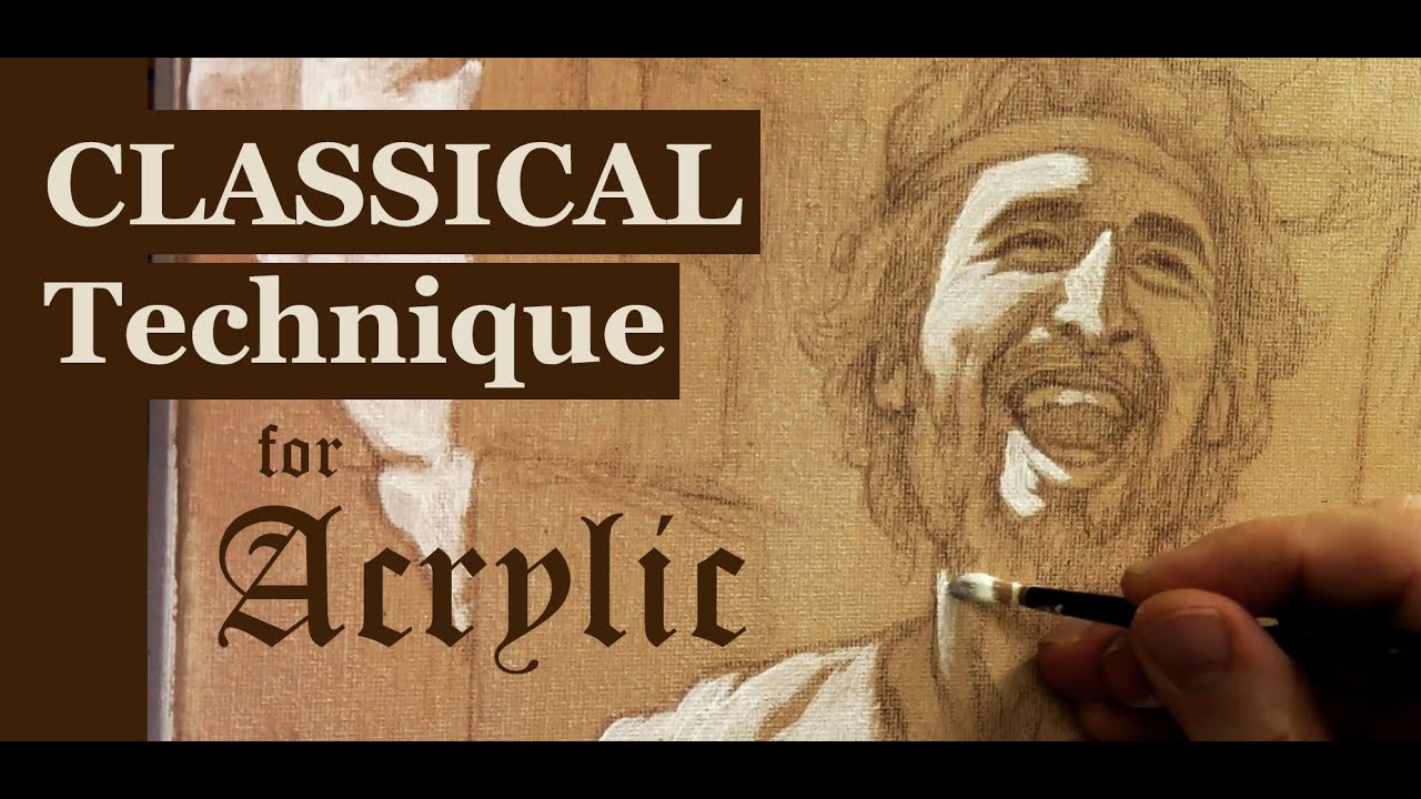 How to Begin an Acrylic Portrait Painting Grisaille—with Titanium White