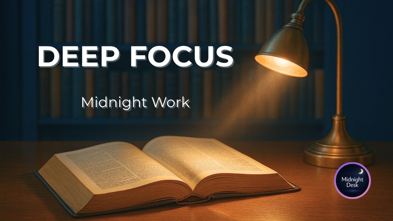 Deep Focus Music for Work | Dust Motes in Light – Midnight Office Ambient (1 Hour)[Vol.125]