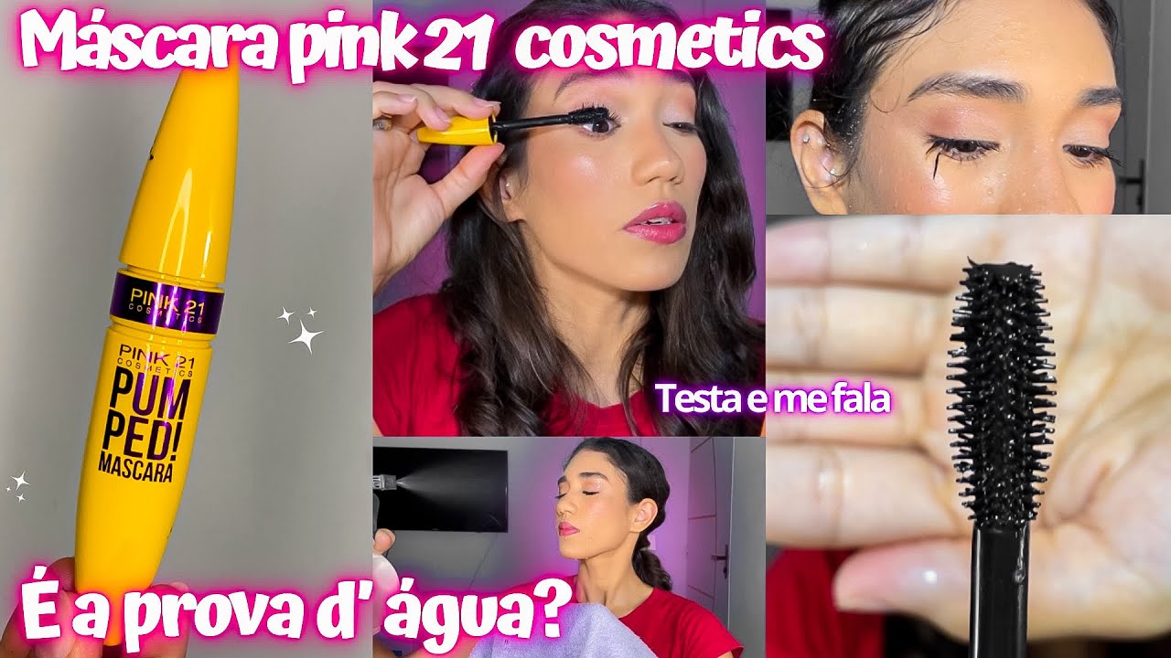 MÁSCARA DE CÍLIOS PUMPED da PINK 21 COSMETICS | testei se ela é a prova d’água ou não! *resenha*