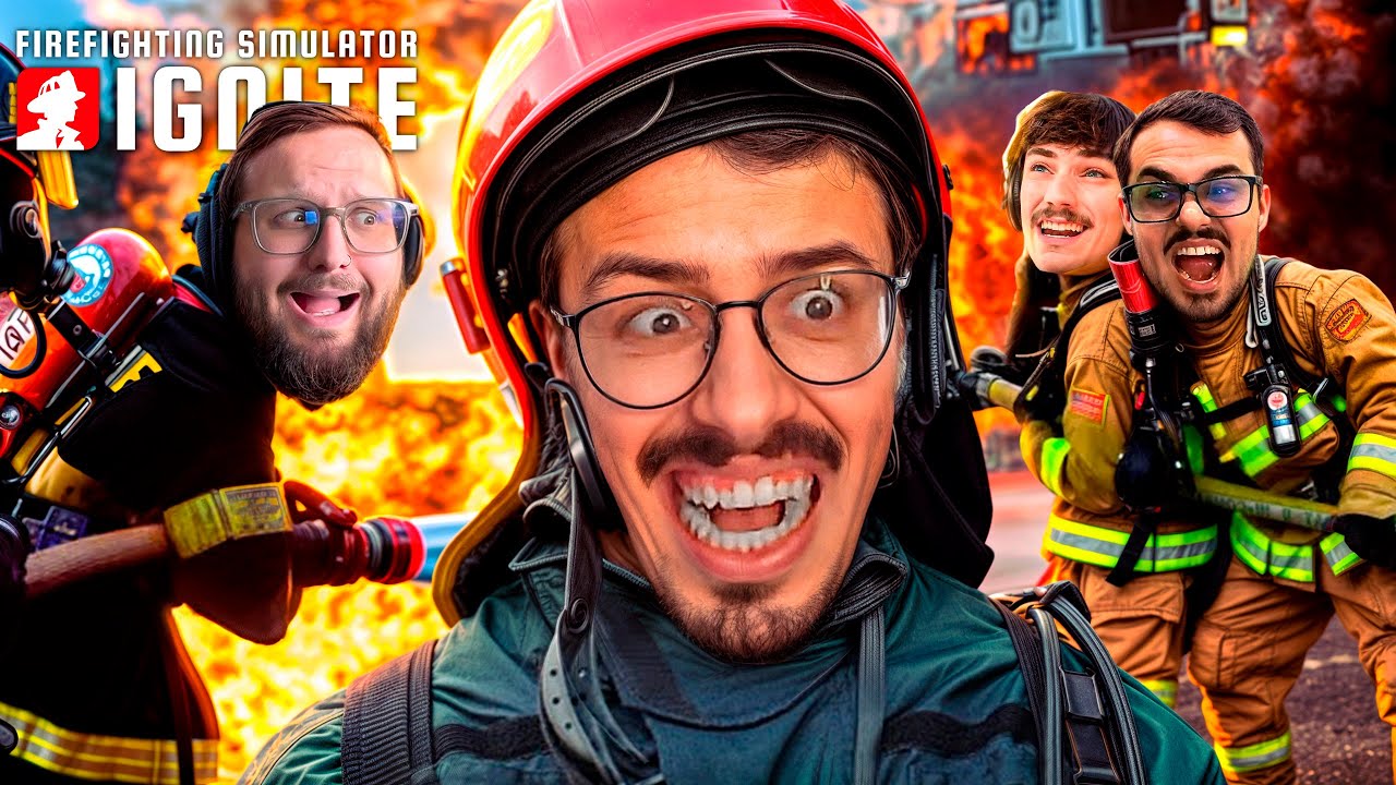 OS PIORES BOMBEIROS QUE VOCÊ PODERIA CHAMAR - Firefighting Simulator com COLEGAS!