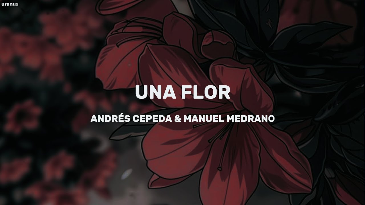 Andr&eacute;s Cepeda & Manuel Medrano - Una Flor (Letra)