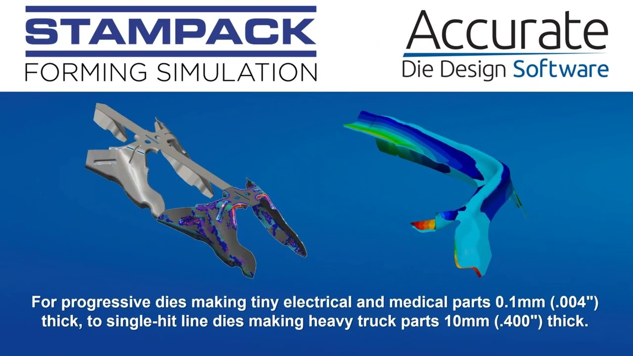 Live Demonstration of Stampack Forming Simulation - Simulates Shell and SOLID