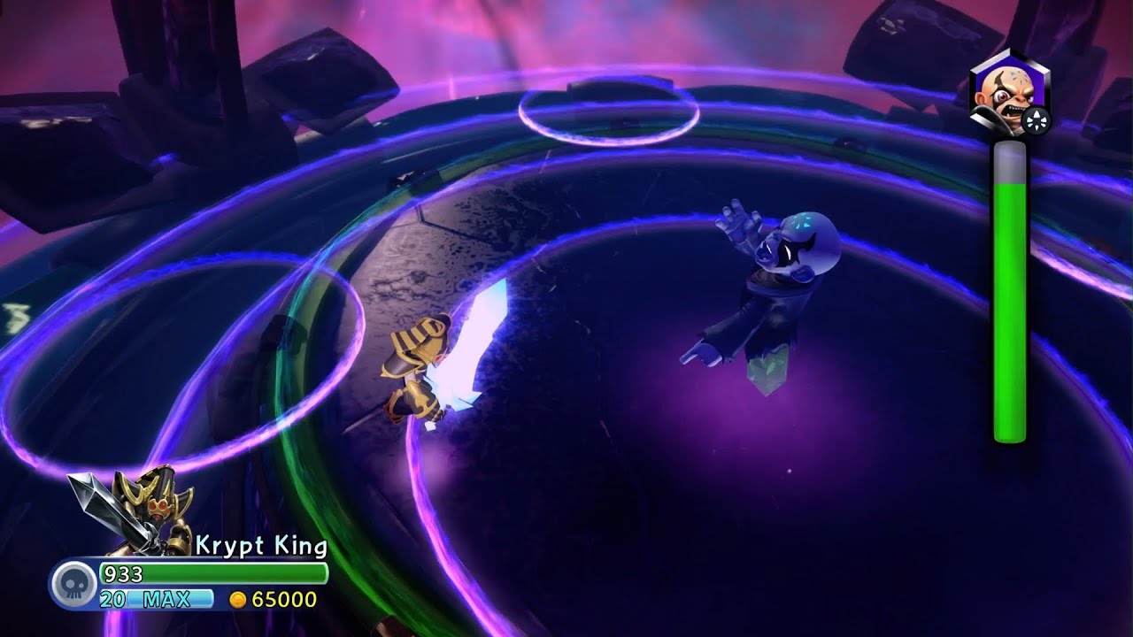 Skylanders Trap Team Krypt King vs Kaos (Nightmare Mode/No-hit)