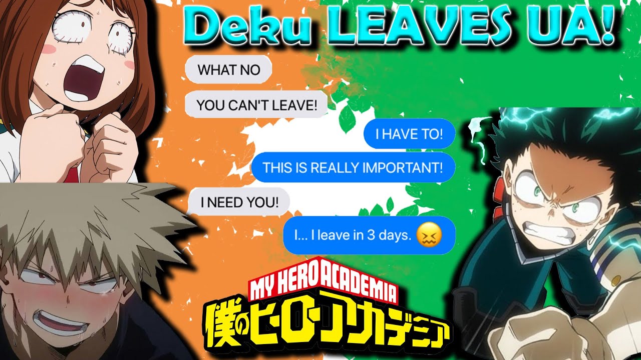 Deku is LEAVING UA!? 😱 | MHA & BNHA Texts | BakuDeku #sponsored #ad