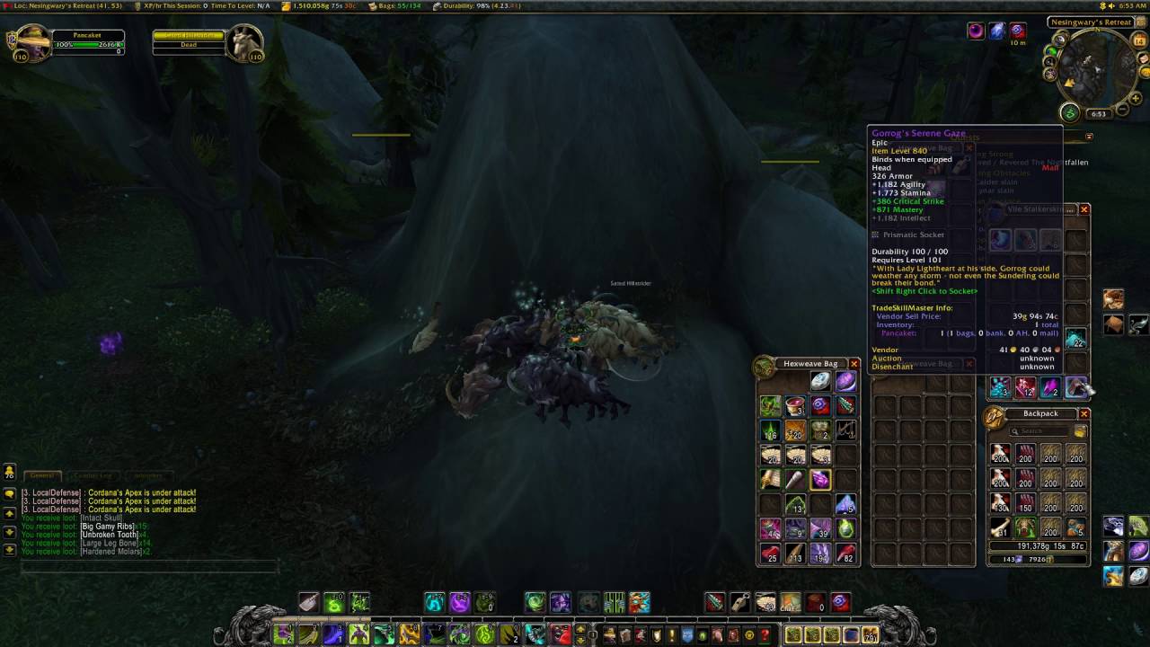 Legion Gold Farming: Unlimited Skinning! 1000-1400 Stonehide Leather/hr and chance on epics!
