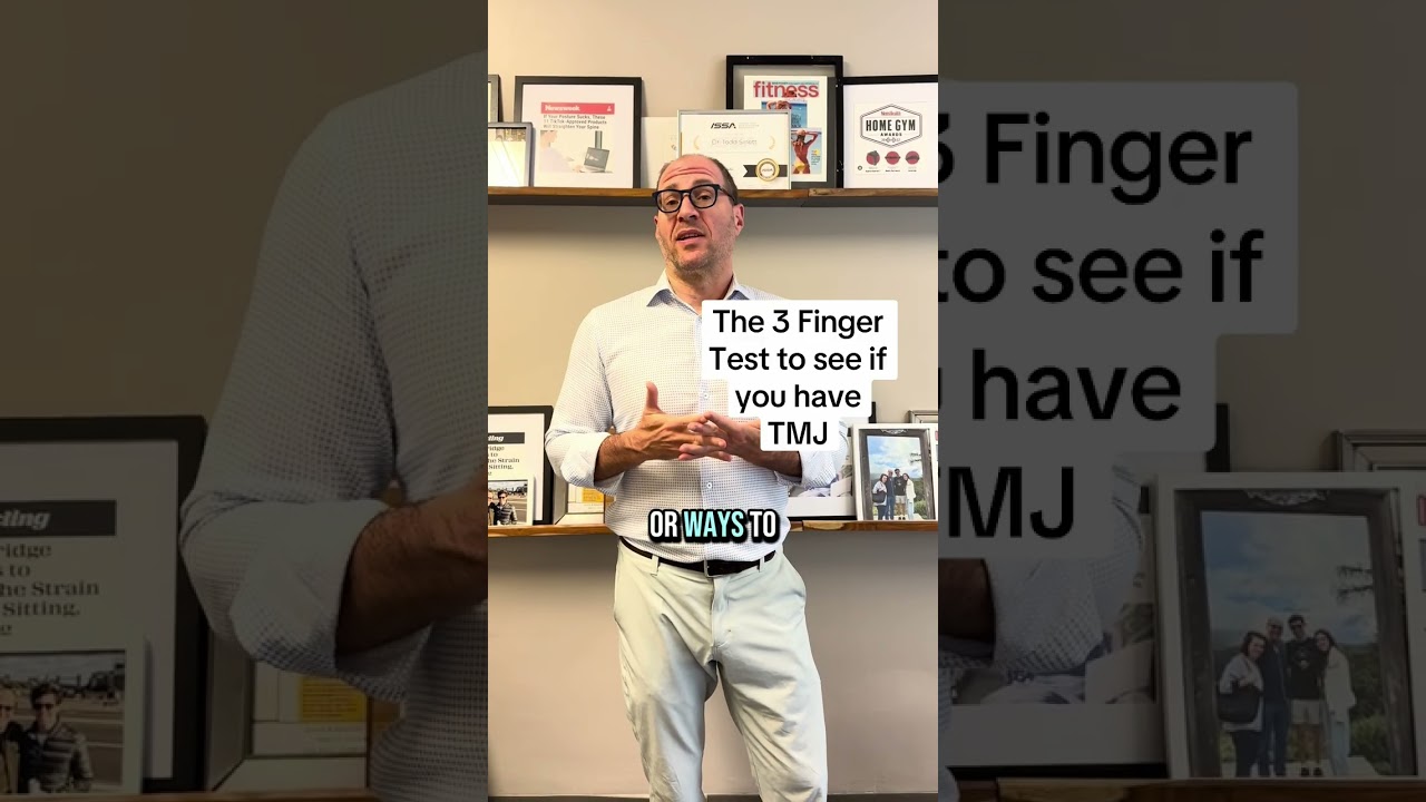 The 3 Finger Test to see if you have TMJ