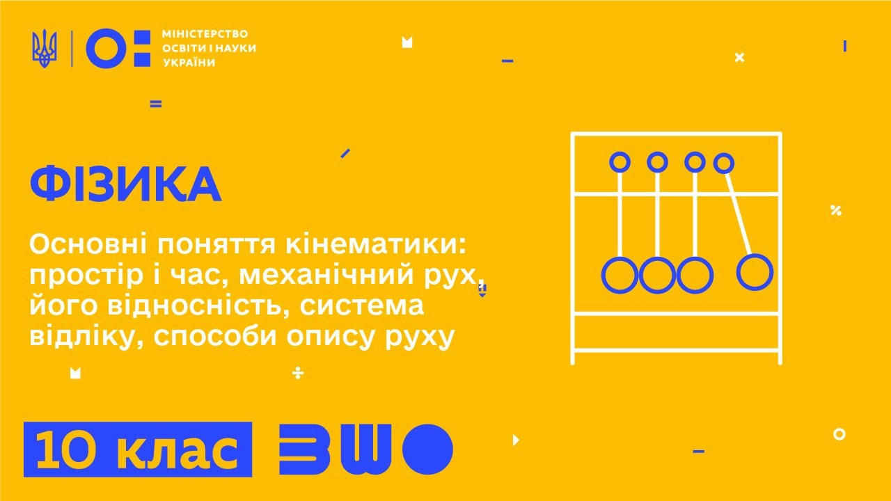 10 клас. Фізика. Основні поняття кінематики. Основна задача механіки