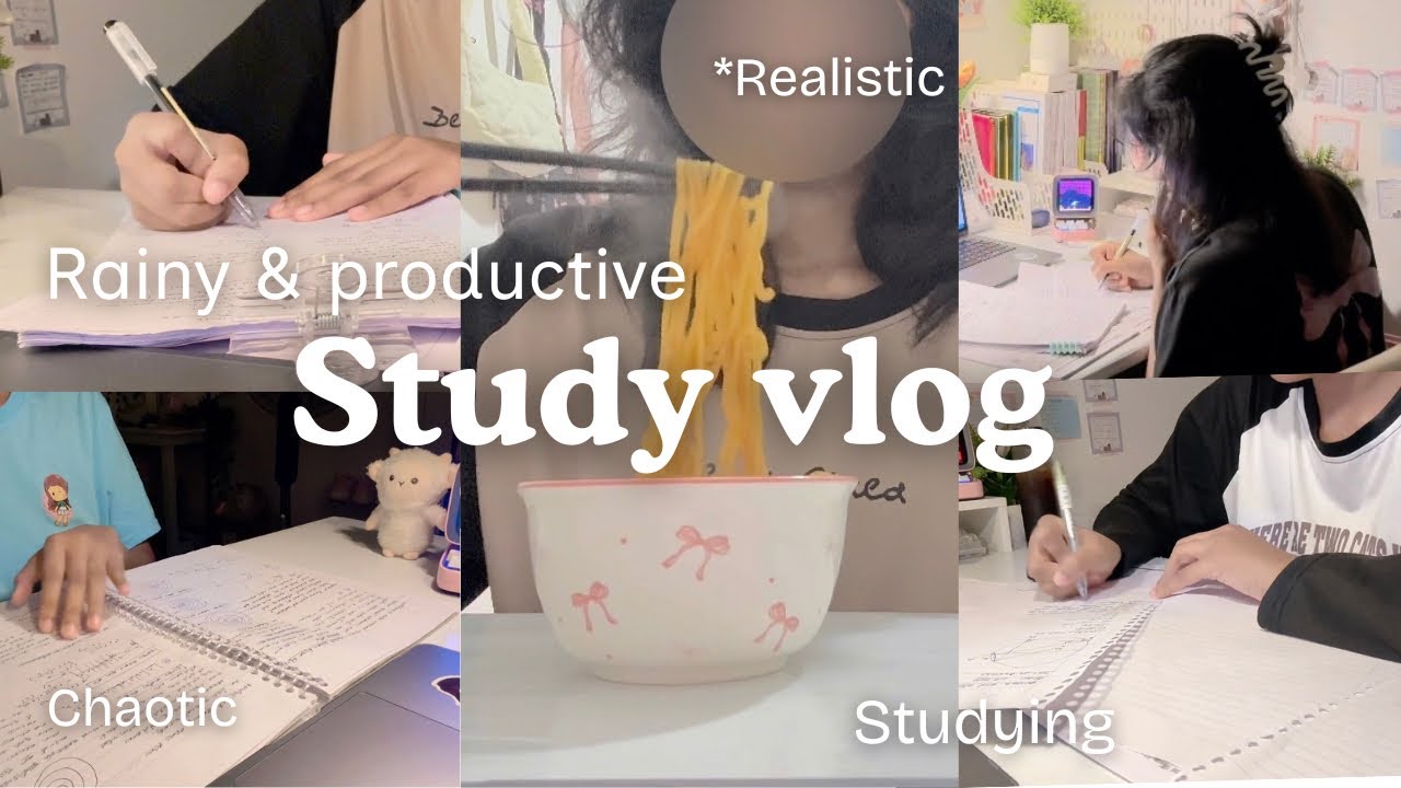 Study With Me | Productive Study Week📓🖇️