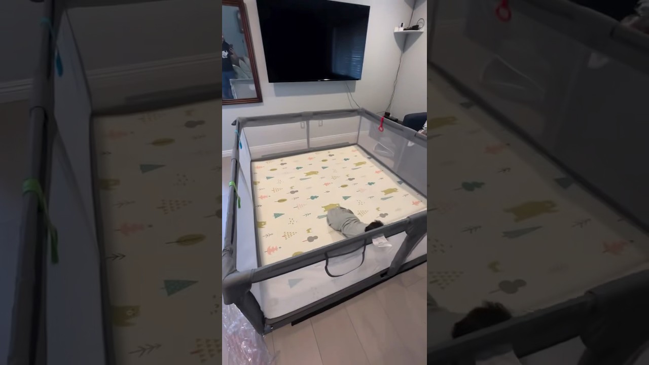 Extra Large Baby Playpen #doubledkicks #temu #temufinds #christmas #christmascameearly #playpen #bby
