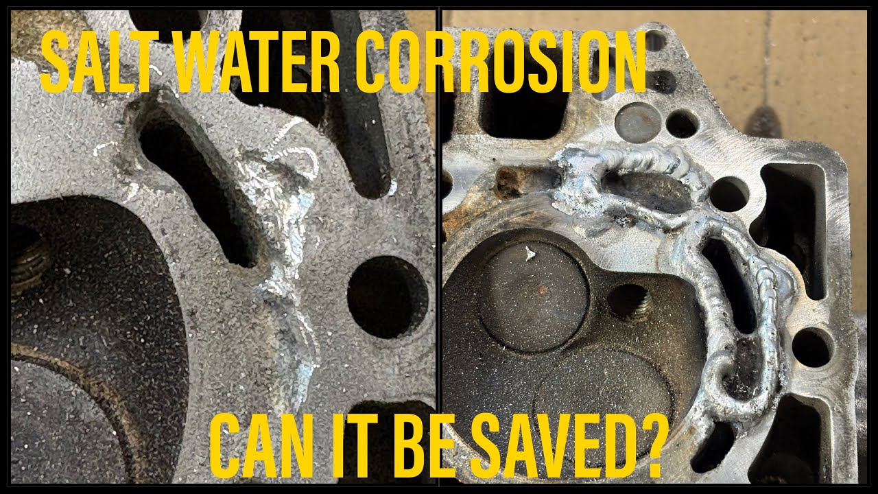 Can I save this “Low Hour” 05’ Yamaha 50hp?! | Welding corroded water jacket on the head... (Part 1)