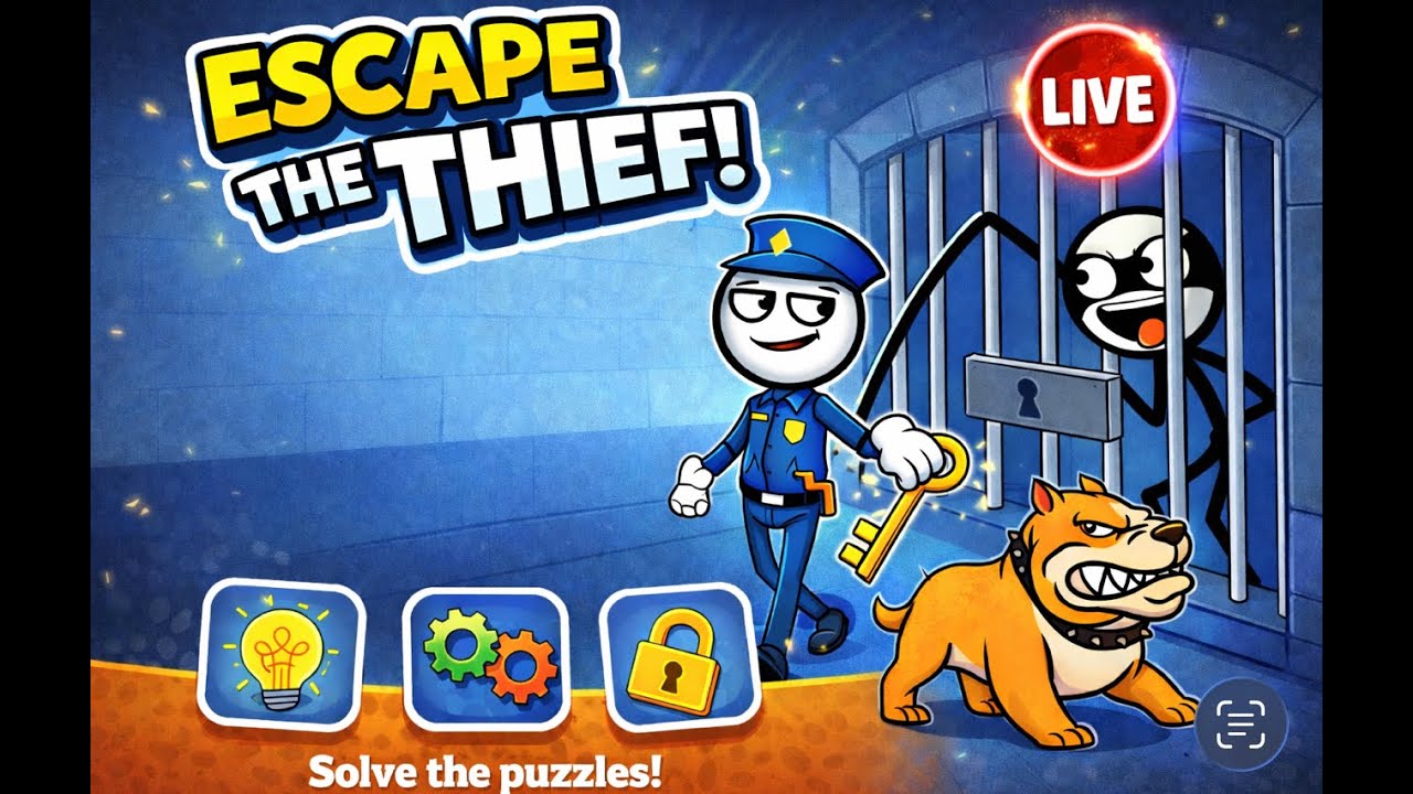 Police vs Thief 😈🚓 | Escape Puzzle Game LIVE | #shortsfeed