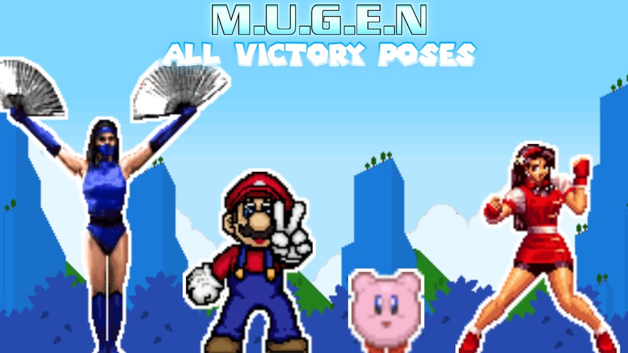 M.U.G.E.N All Victory Poses (With My Characters)