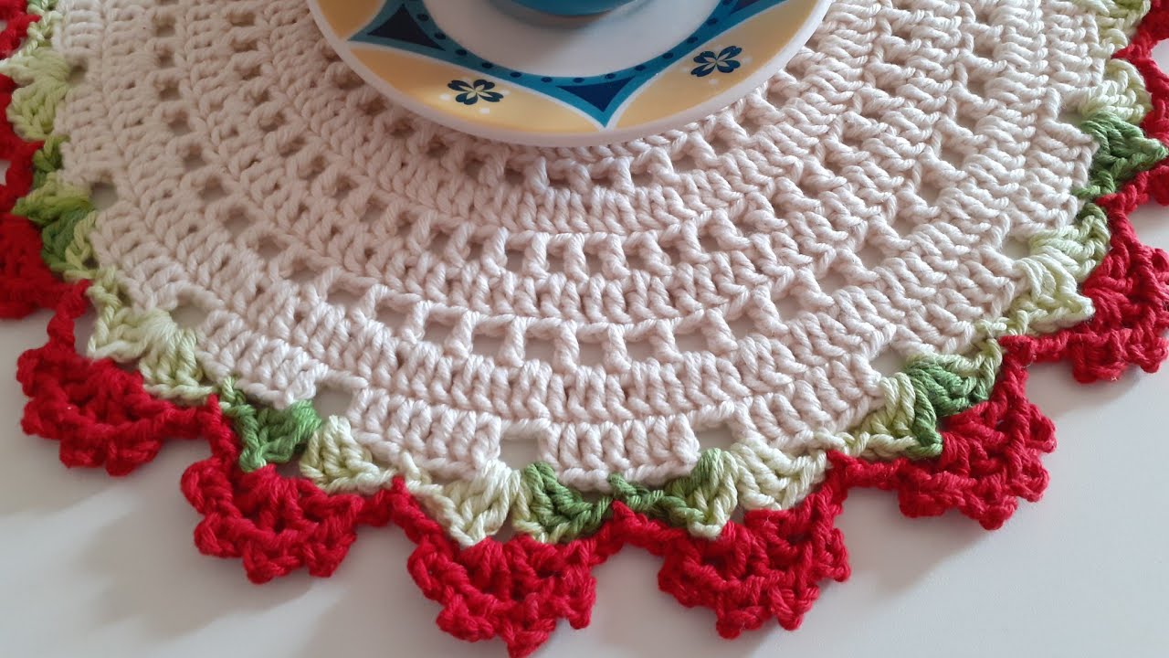 Sousplat de croche  delicado