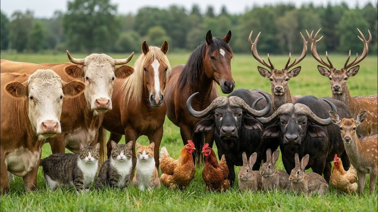 The Harmony Ranch: Cows, Horses, Goats, Buffalo, Cats, Rabbits, Sheep, Deer, Chickens, and Geese
