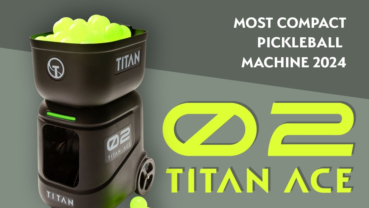 New Titan ACE Pickleball Machine - The best compact pickleball machine available in 2024