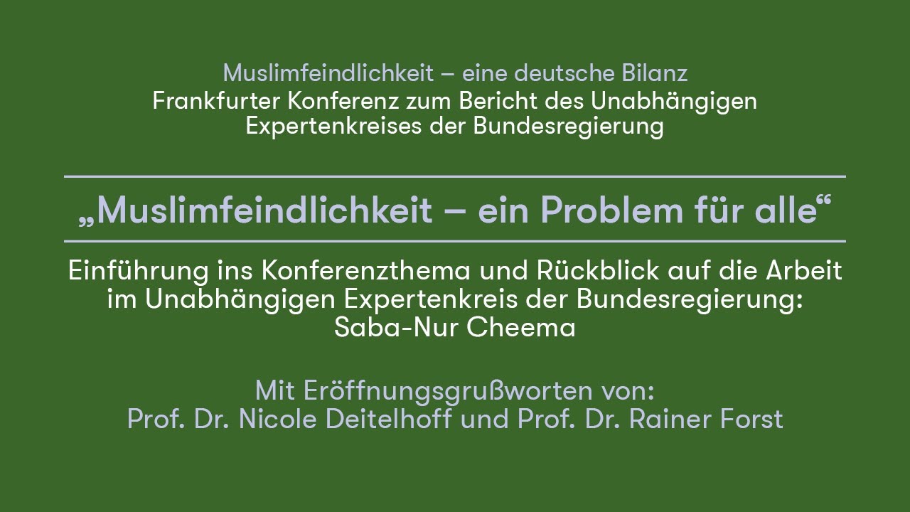 Muslimfeindlichkeit - ein Problem für alle