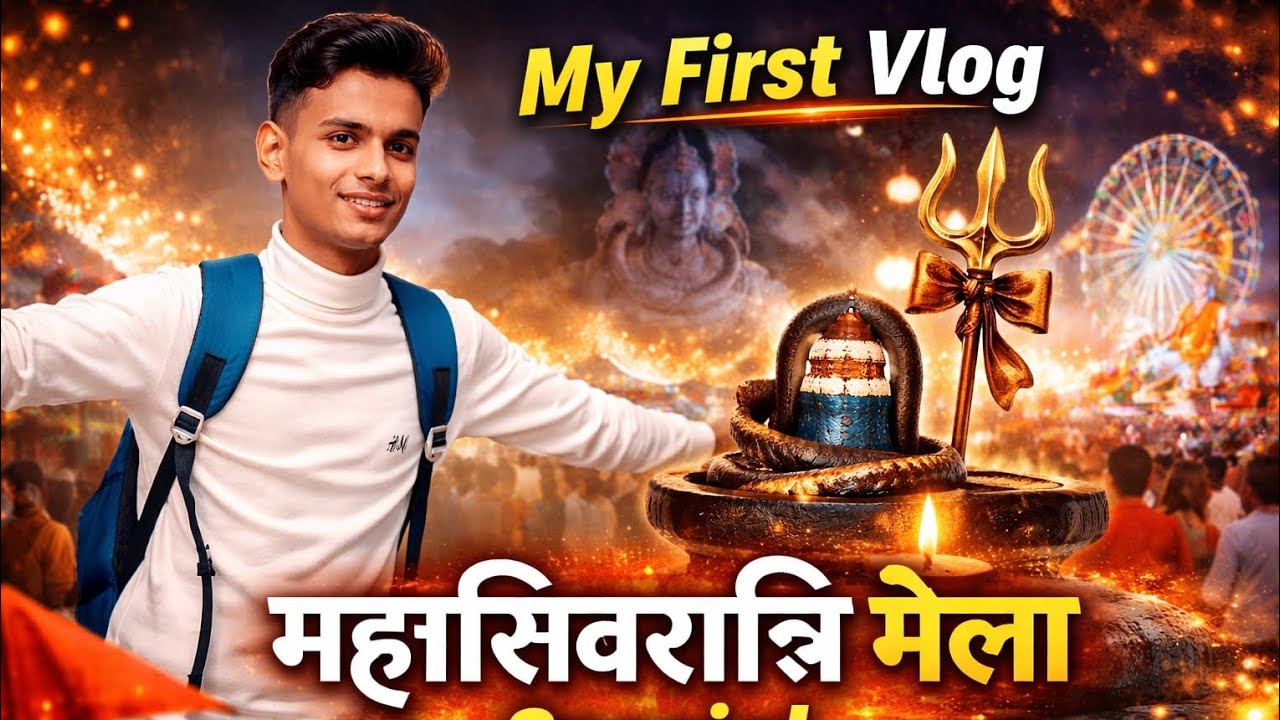 Har Har Mahadev! 🙏Mahashivratri Mela 2026 🕉️ | Mera Pehla Vlog! 🚩#Mahashivratri2026 #vlog #BholeBaba