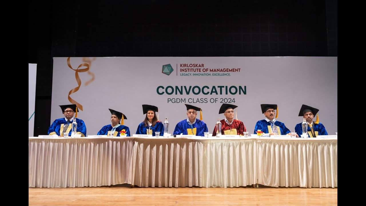 Convocation 2024 ǀ Kirloskar Institute of Management, Pune & Harihar