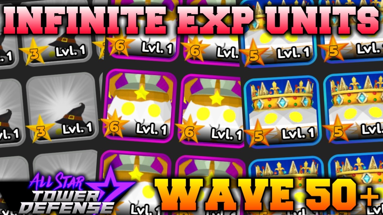 How AFK FARM Infinite EXP Units in All Star Tower Defense Roblox