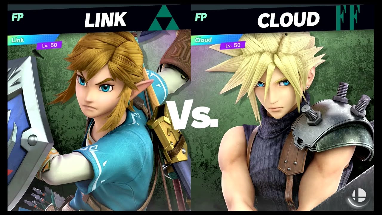 Super Smash Bros Ultimate Amiibo Fights – Link vs the World #62 Link vs Cloud