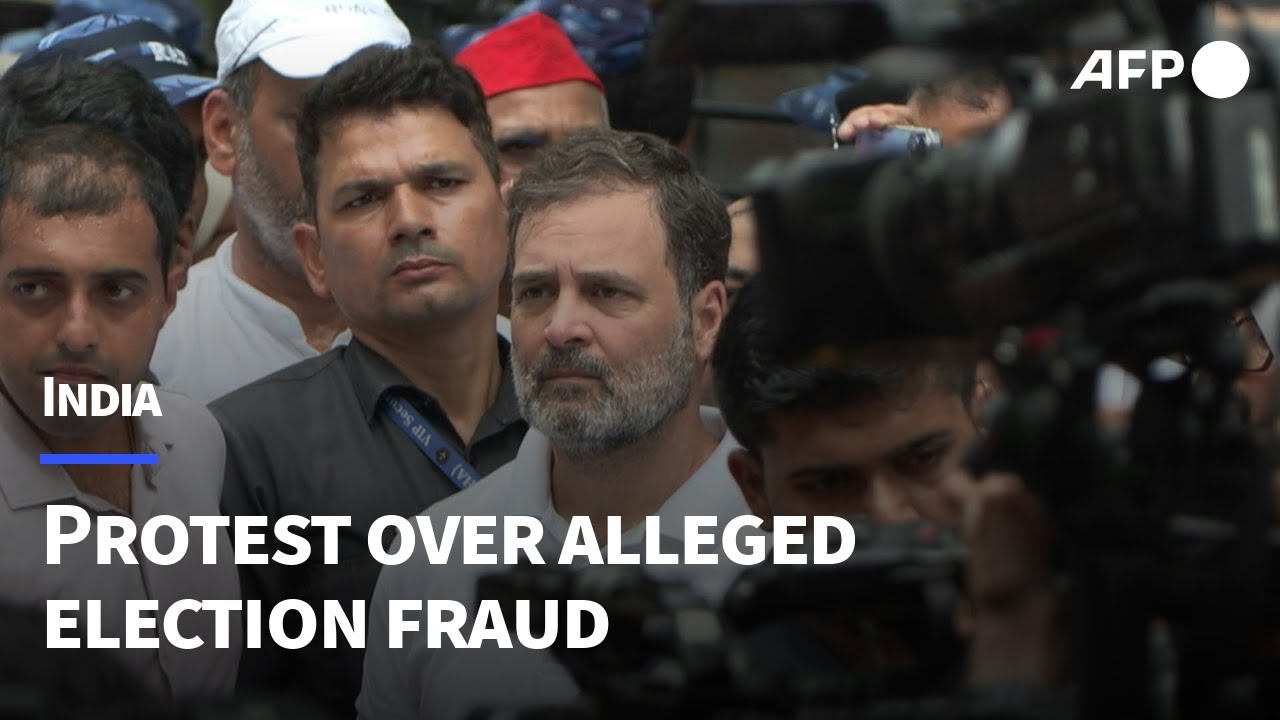Indian opposition lawmakers rally over alleged election fraud | AFP