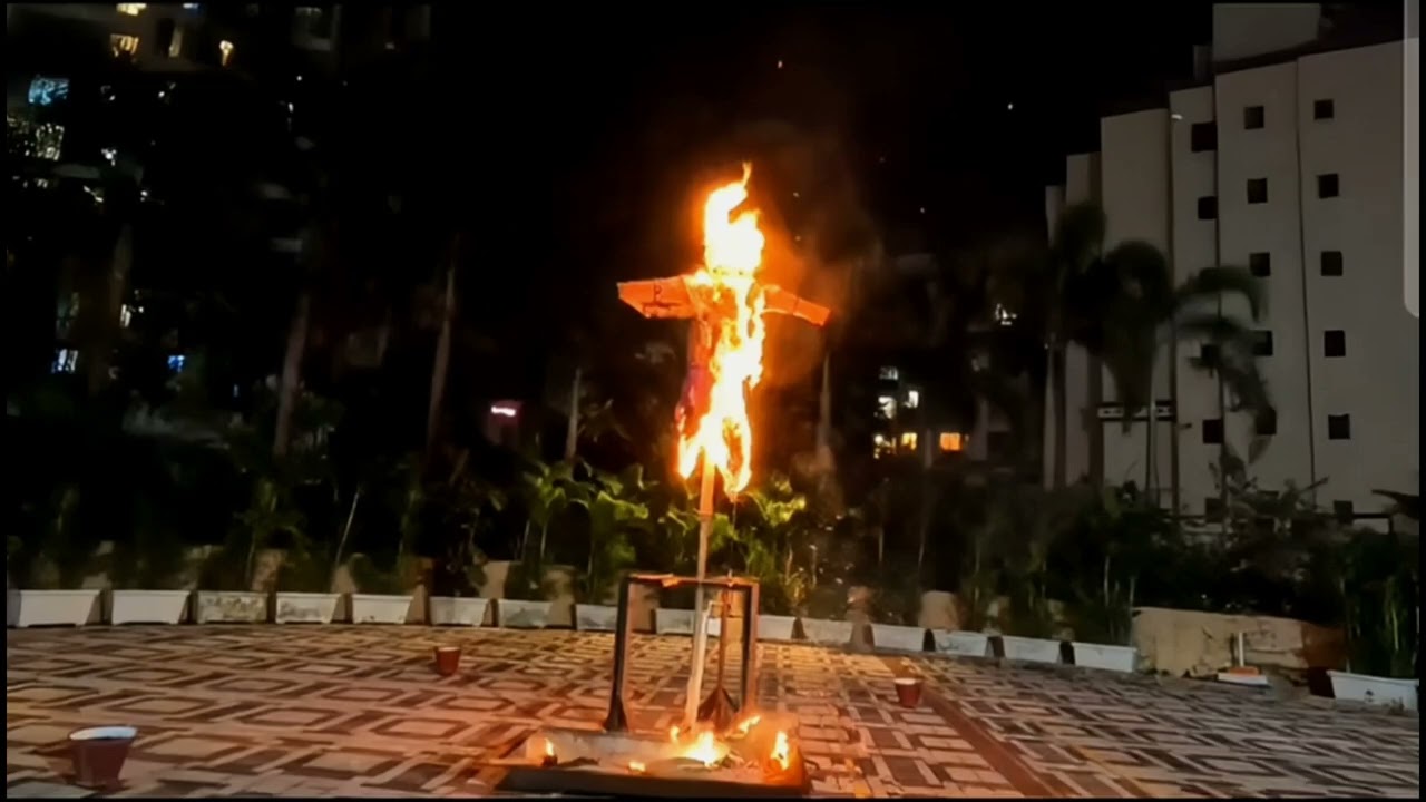 Ravan Dehan Celebration at Raheja Eternity 🎇🔥 