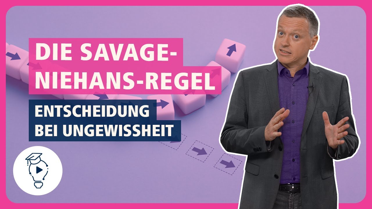 Savage-Nihans Regel: Optimal entscheiden bei Ungewissheit | Betriebswirtschaft