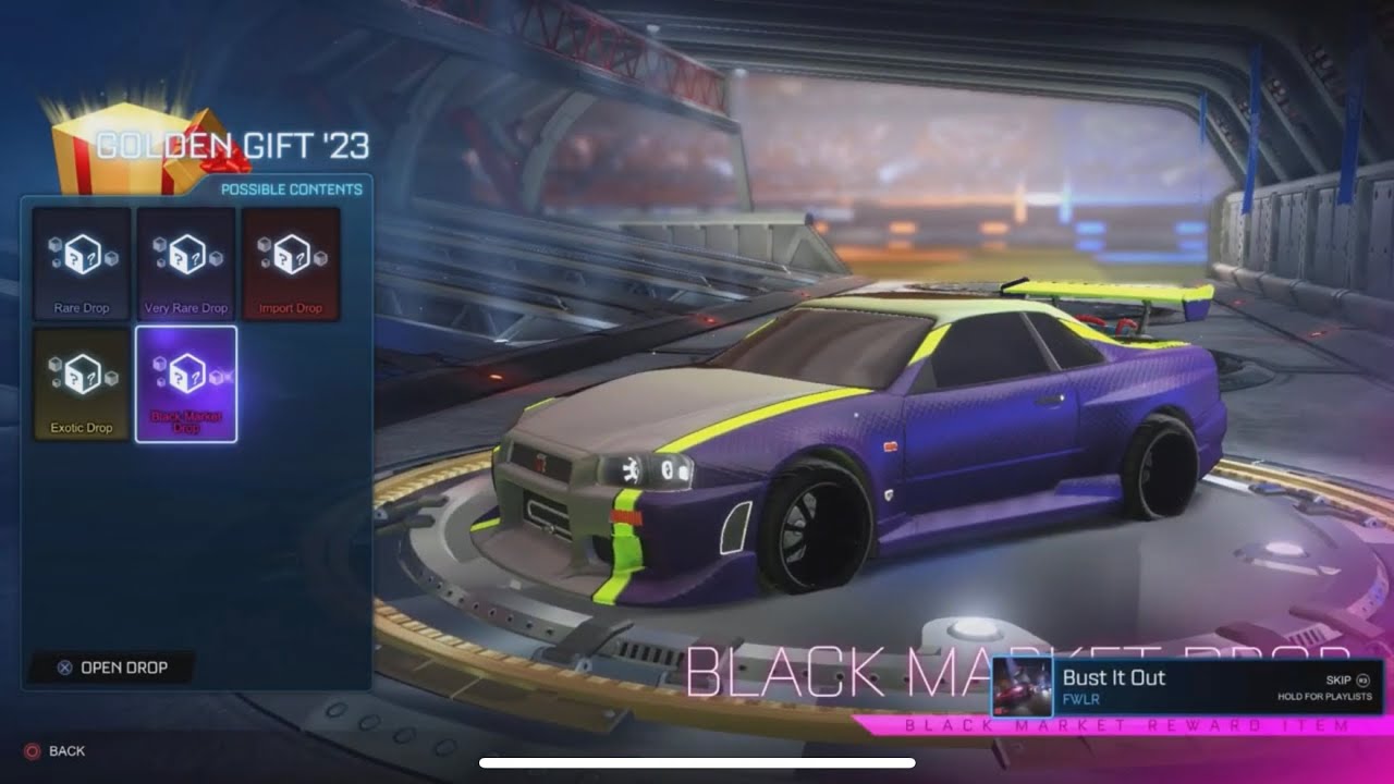 Opened one golden gift 23 and got one of the best painted black markets wow!