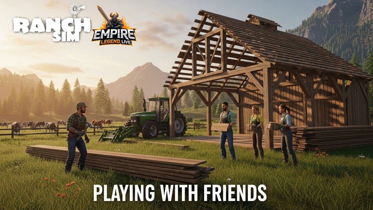 Ranch Simulator  Random Server Playing With Friends Farming Tamil GAMEPLAY Episode 01 LIVE🔴