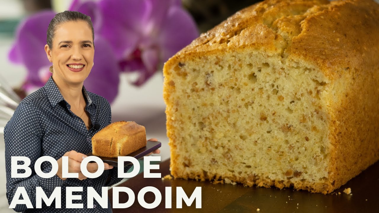 BOLO DE AMENDOIM - SEM GLÚTEN SEM LACTOSE