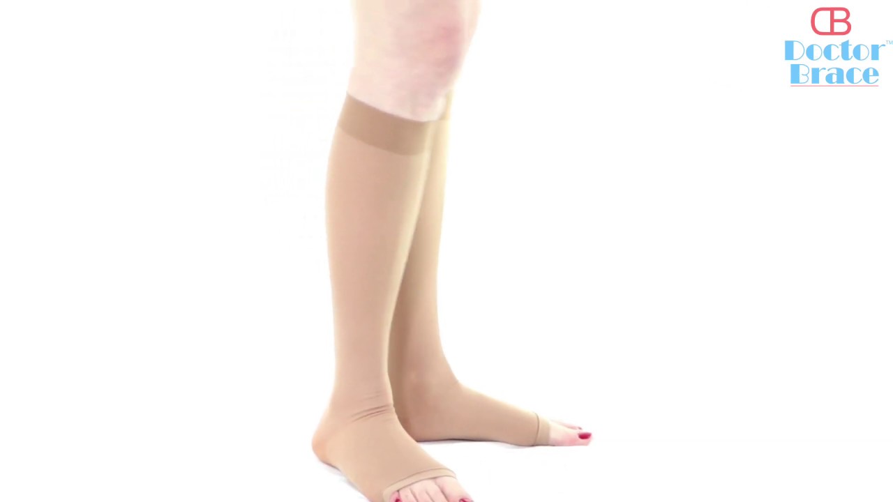 Compression stockings open toe by Doctor Brace