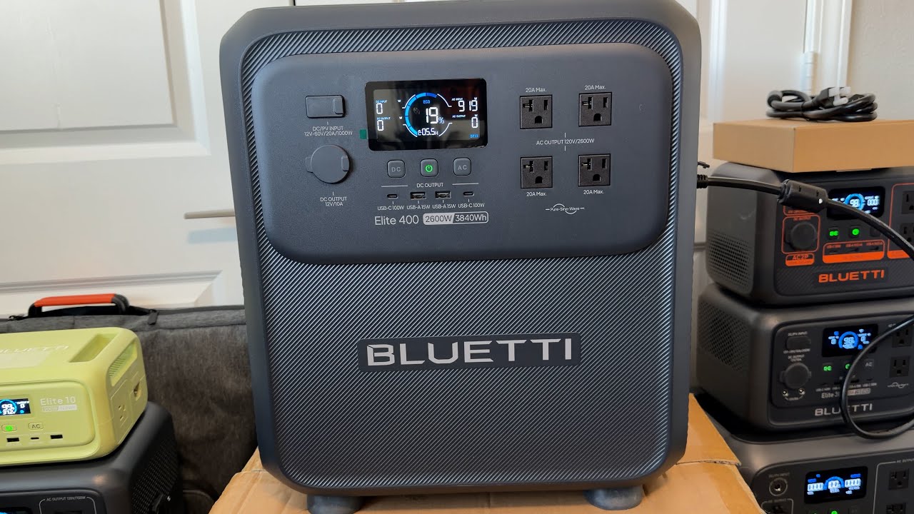 Распаковка портативной электростанции BLUETTI Elite 400 3840 Вт·ч (2600 Вт)!!