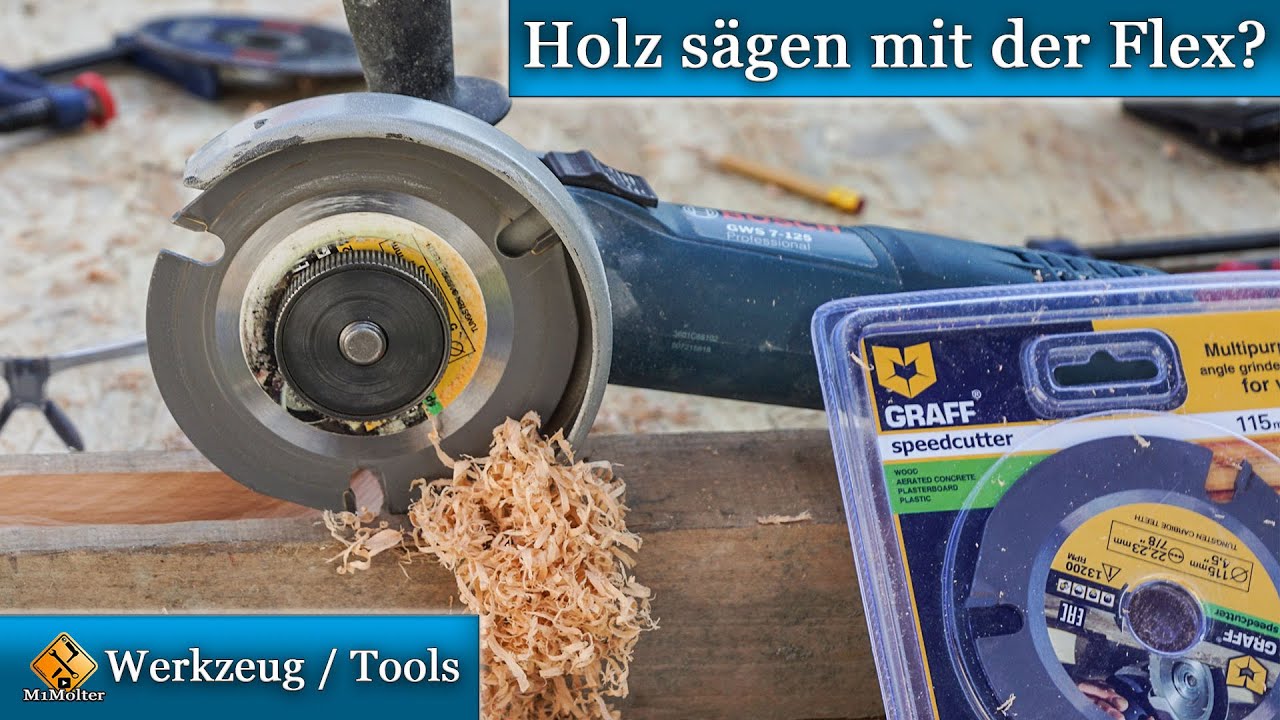 Trennscheibe f&uuml;r Holz -Holz s&auml;gen mit der Flex? GRAFF Speedcutter im Test.