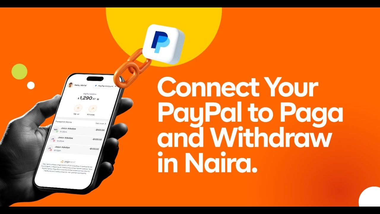 Как подключить свой аккаунт PayPal к Paga