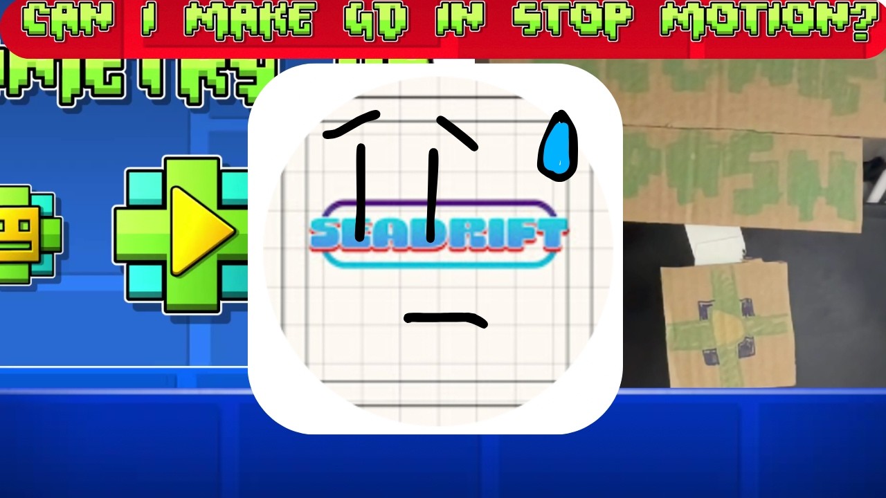 I RECREATED GEOMETRY DASH IN STOP MOTION!