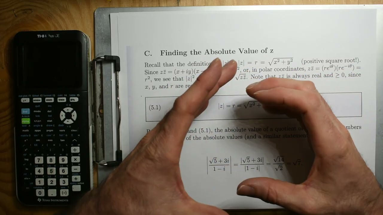 I TALK ABOUT COMPLEX NUMBERS FOR 40 MINUTES!
