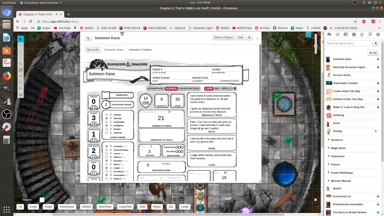 Ammo Tracking with Roll20 API in Dungeons & Dragons