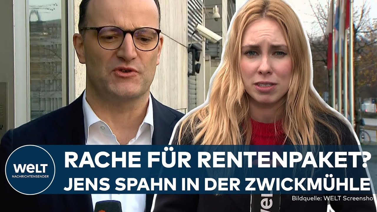 RACHE F&Uuml;R RENTENPAKET? Jens Spahn nimmt Stellung zur Krise in der CDU &ndash; Die Junge Gruppe blockiert!