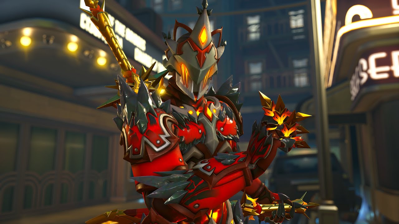 Volcanic Genji Skin Demo (Golden Weapons)