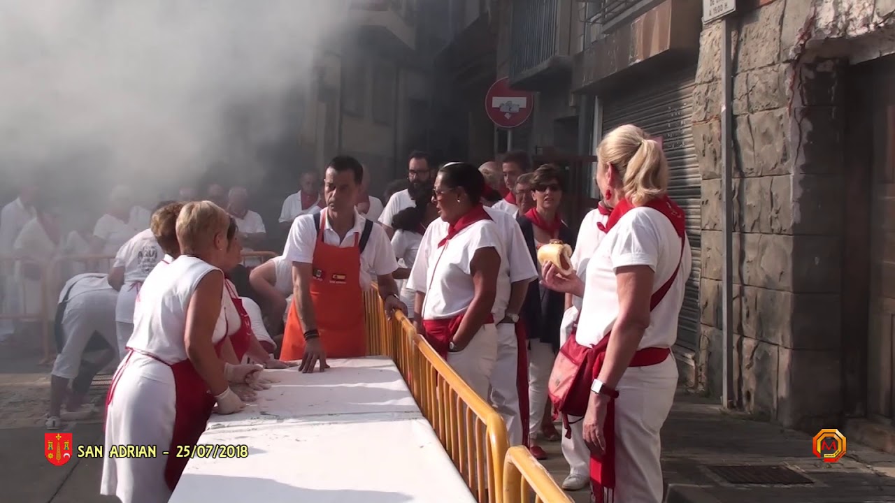 Tv San Adrian - 25/07/2018 - Fiestas - Almuerzo popular