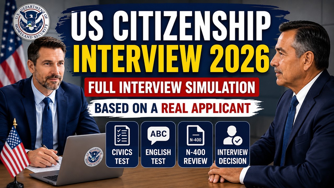 US Citizenship Interview 2026 &ndash; Full Interview Simulation Based on a Real Applicant (Houston, Texas)