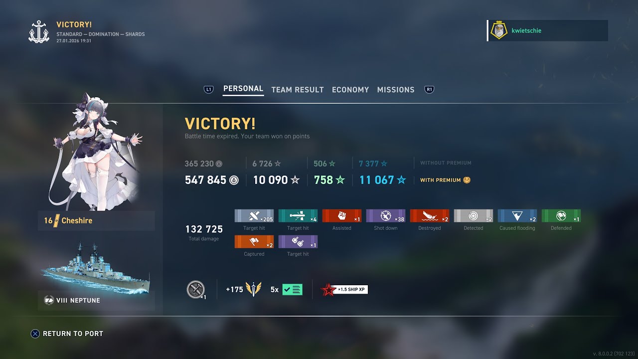 World of Warships: Legends - Neptune - 4k auf Messers Schneide