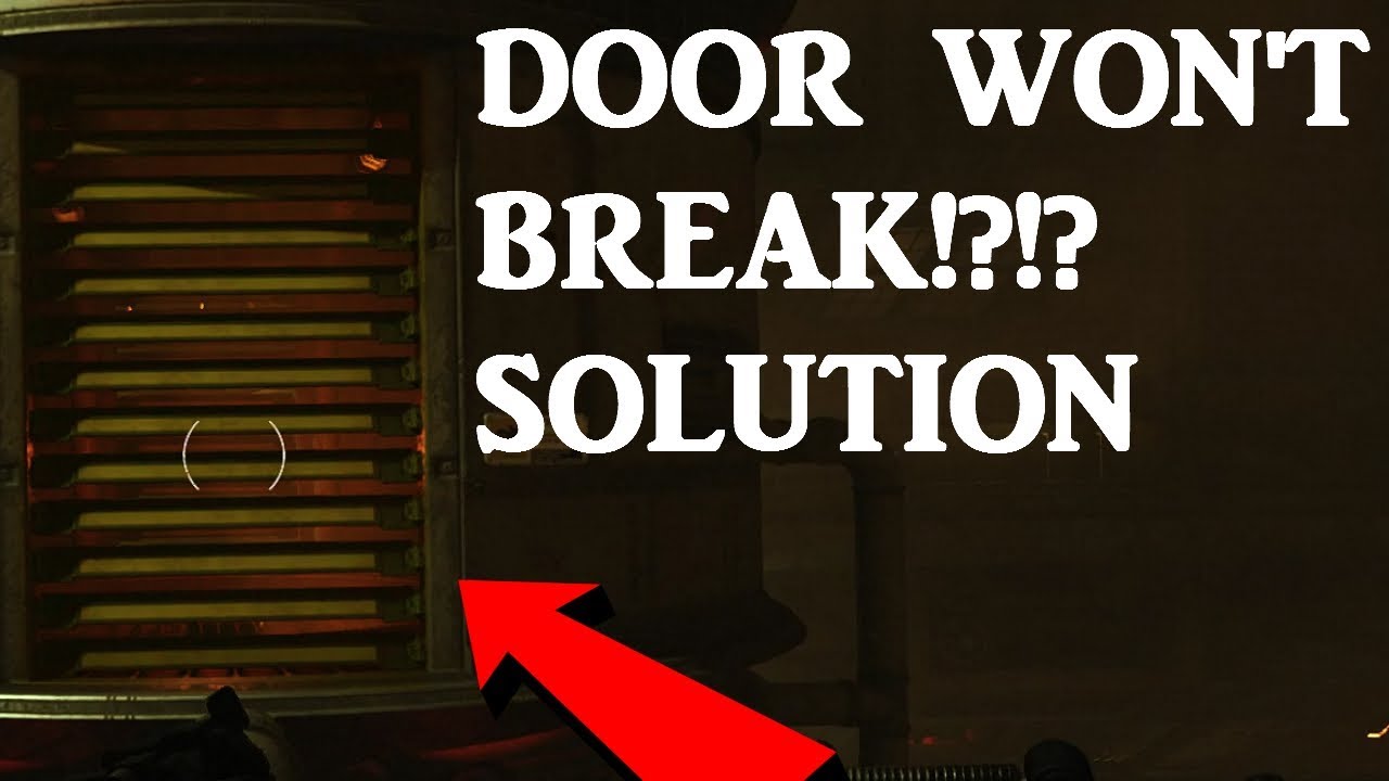 Wolfenstein 2: Enter Oberkommando (door wont break solution)