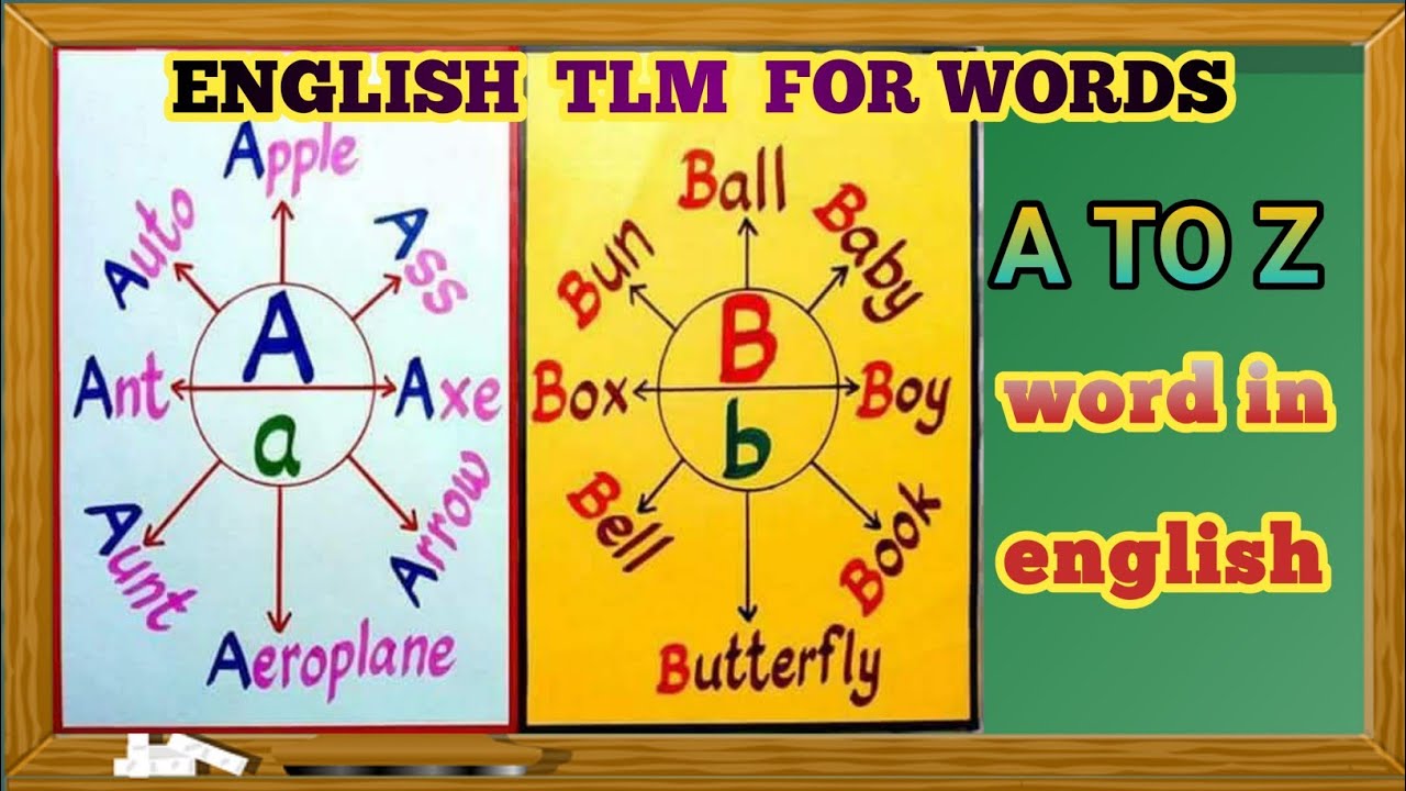 A to Z word in  English# teaching learning material for A to Z word,//alphabet word in English#
