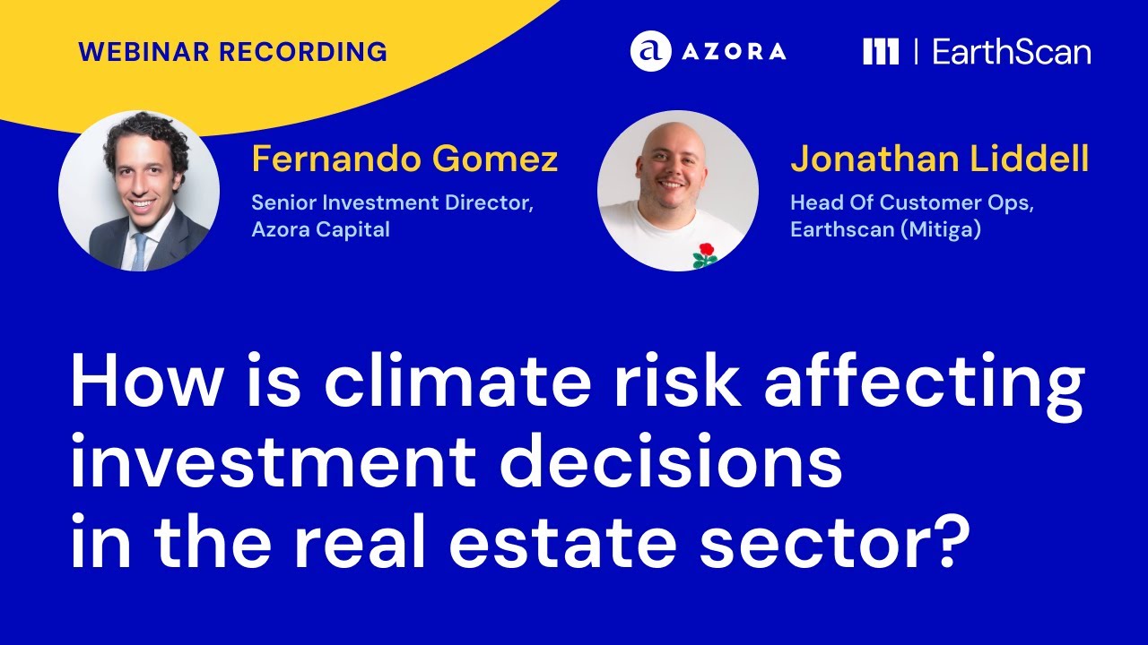 How is climate risk reshaping investment decisions in commercial real estate? (Webinar recording)