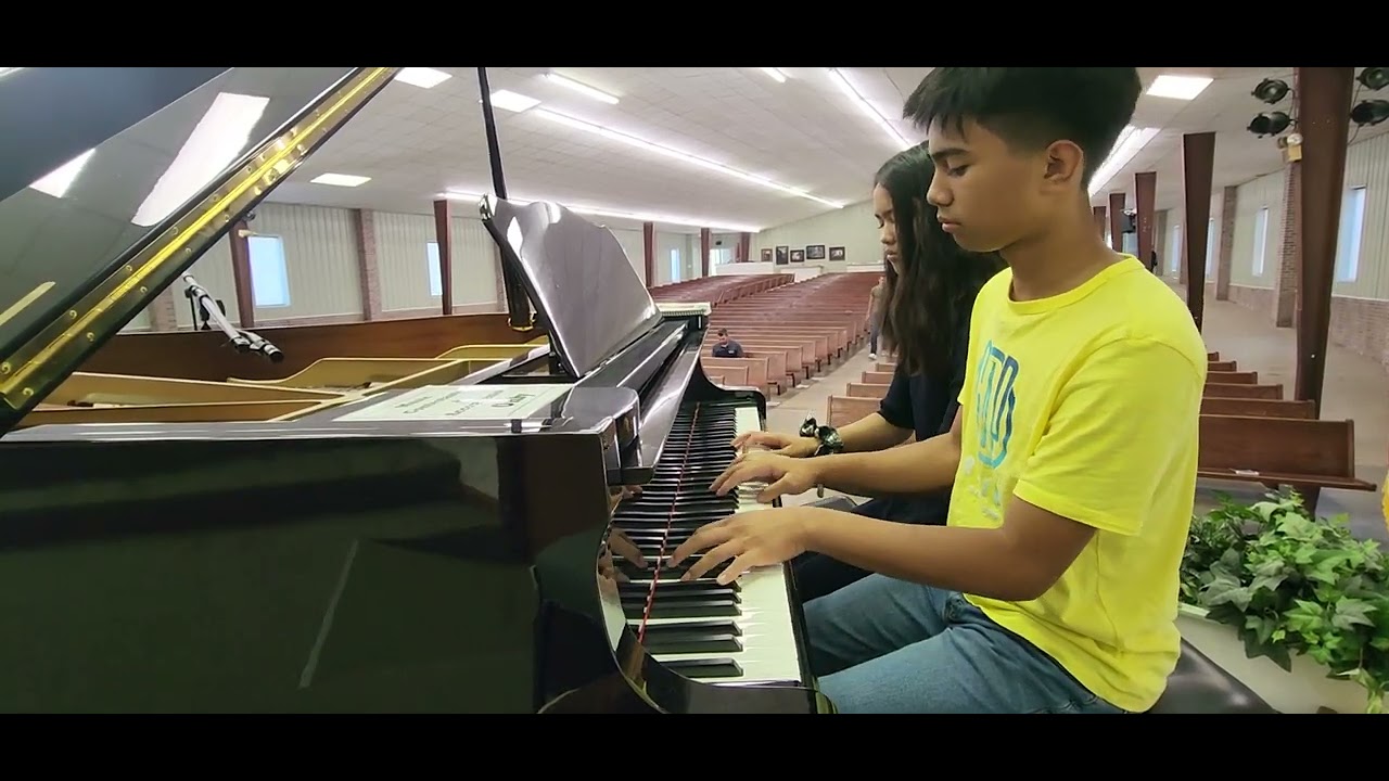 The Holy City piano duet practice July 14, 2022