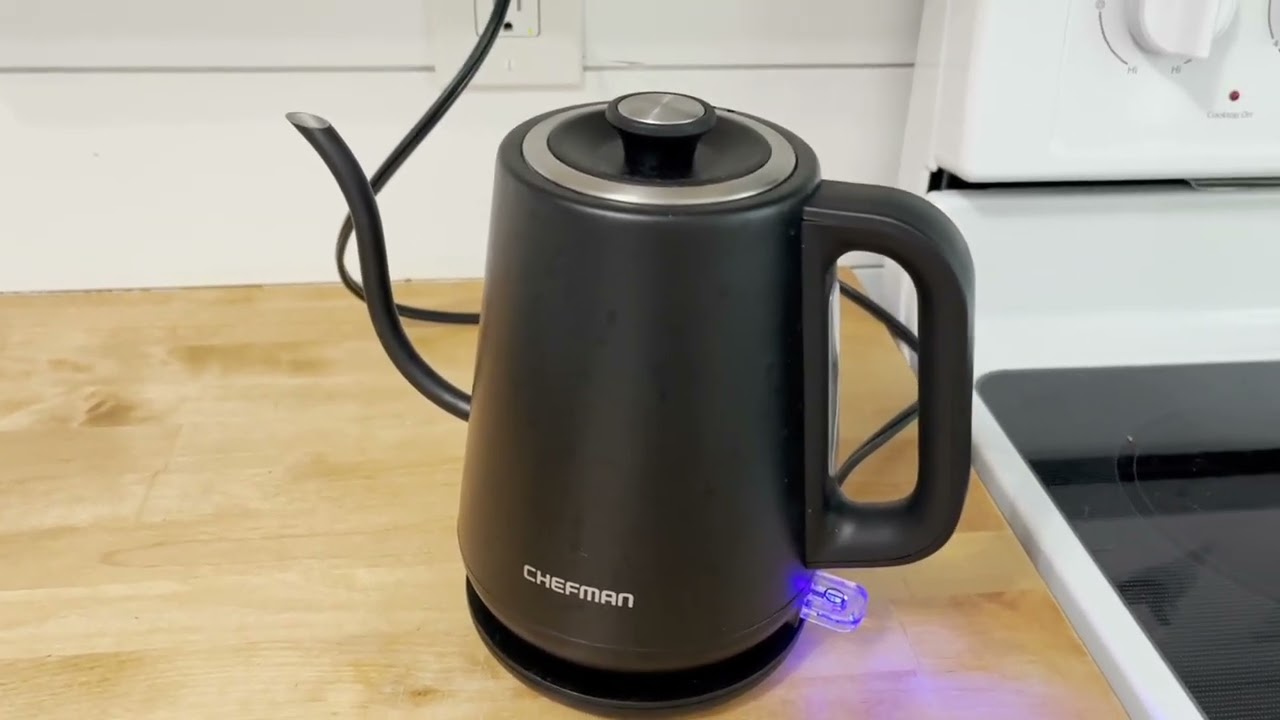 Chefman Gooseneck Electric Kettle REVIEW - Perfect for Tea and Pour Over Coffee