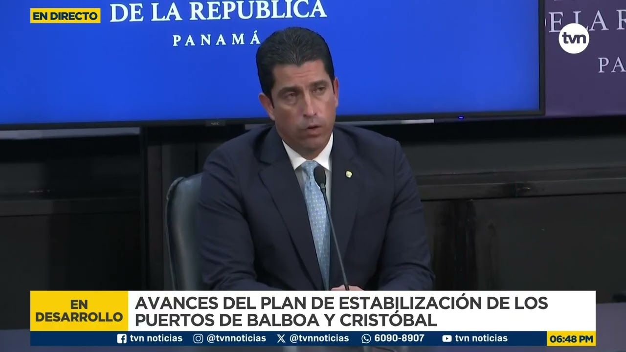 Informan sobre los avances del plan de estabilización de los puertos Balboa y Cristóbal