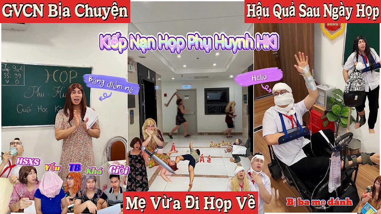 Tổng Hợp Video Ngắn Học Sinh #149 : Họp Phụ Huynh Cuối Kì I, Mẹ Đi Họp Về, GVCN Bịa Chuyện, Đổi Chổ